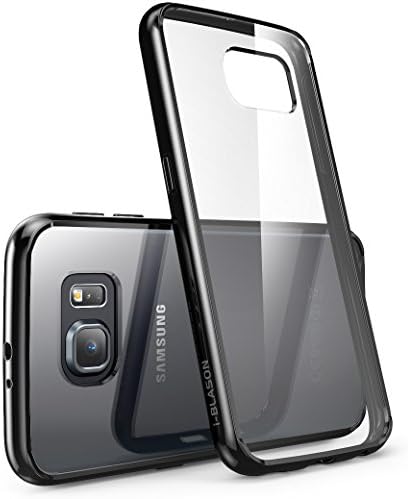 i-Blason Case Designed for Samsung Galaxy S6, Clear [Halo Series] Galaxy S6 Hybrid Bumper Case Cover (Clear/Black)