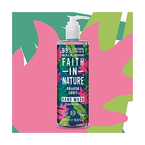 Faith-in-Nature-Natural-Dragon-Fruit-Hand-Wash-Revitalising-Vegan-Cruelty-Free-Parabens-and-SLS-Free-400ml-Packaging-May-Vary Faith In Nature Natural Dragon Fruit Hand Wash, Revitalising, Vegan and Cruelty Free, No SLS or Parabens, 400 ml