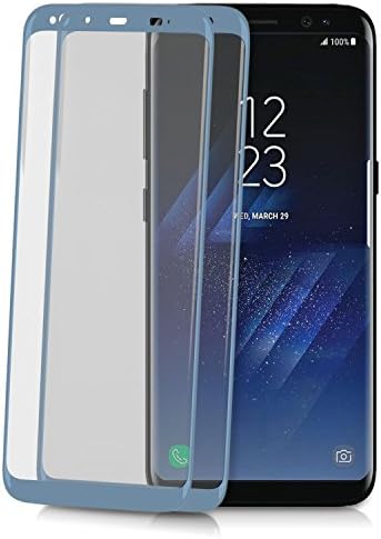2 Pack of Galaxy S8 Plus Curved Edge Tempered Glass Film, Full Coverage Friendly Anti Scratches, Smudge Free, HD Screen Guard for Samsung Galaxy S8 Plus Screen Protector [Blue] - by GolemGuard