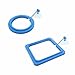 GOOTRADES 2 Pcs-Set Plastic Ring Station Aquarium Fish Safe Food Feeder Blue (1 Sets)