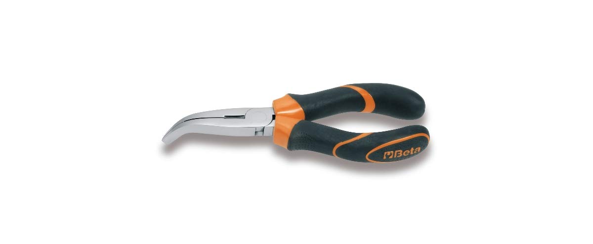 Beta 1164BMK - Flat Nose Pliers Very Long Folded Knurled Handle Bimaterial - 1 Piece
