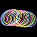 Lumistick 20 Inch GlowStick Necklace with Connectors | Kid Safe & Non-Toxic Neckwear | Great for Parties, Weddings, Halloween & Christmas with Glows up to 12 Hours (Assorted, 100 Glow Sticks)