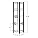 5 Gallon Water Jug Rack, 5-Tier Water Bottle Holder Storage Rack, Water Jug Organizer for Kitchen, Office, Garage, Dark Black