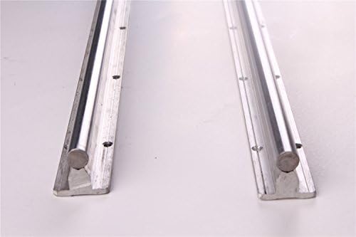 CHUANGNENG 2PCS SBR25-1500mm 25mm 59.06inch Fully Supported Linear Rail Motion Guide US Stock