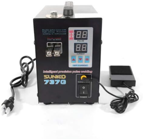 Spot Welder 737G Pulse Handheld 110V Battery Spot Spot Welding Machine Dual Pulses Spot & Current Display USA STOCK