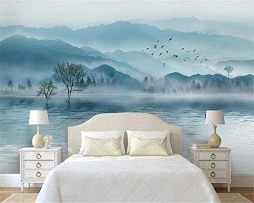 Custom Wallpaper Mural Luxury Atmosphere Mood Ink Landscape Painting Tv Sofa Background Wall 3D Silk Cloth Send Glue 250x175cm