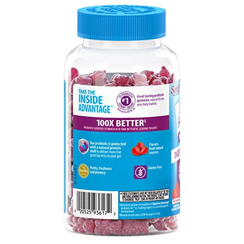 Digestive Advantage Probiotic Gummies For Digestive Health, Daily