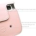 HelloHelio Classic Vintage PU Leather Compact Case with Strap for Fujifilm Instax Mini 9/8 / 8+ Instant Film Camera - Pink