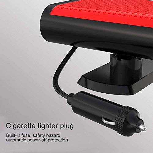 Colilove Car Heater, Portable Car Heater, Windshield Car Heater Cooling Fan,12V 150W Fast Heating Defrost Defogger, Auto Ceramic Heater Fan Plug in Cigarette Lighter, 360° Rotating Heating Quickly