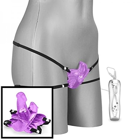 LOVE AND VIBES - Ferngesteuerter Butterfly - Violett - Sextoys für Frauen > Vibro-Slips