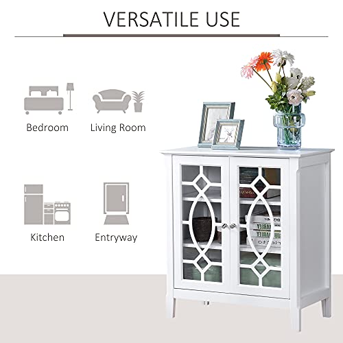 Sideboard Buffet Kitchen Storage Double Glass