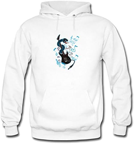 6 Strings of Venom Mens Pullover Hoodie Sweatshirt Size M White
