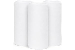 Kit 3 Lençol de Berço com Elástico Tecido 100% Algodão Para Colchão Padrão Americano 70x130x12cm Conforto Praticidade Ajuste Seguro