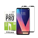 for LG V30 Tempered Glass Screen Protector, Hartser[Full Coverage][9H Hardness][3D Curved][Bubble-Free][Anti-Fingerprint] Screen Protector for LG V30 [Case Friendly]