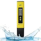 KETOTEK Digital PH Meter, PH Meter with ATC, Water PH Test Meter with 0.00-16.00ph Measure Range for Drinking Water, Hydroponics, Aquariums, Swimming Pools. High Accuracy 0.01 PH Pen Tester