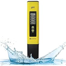 KETOTEK Digital PH Meter, PH Meter with ATC, Water PH Test Meter with 0.00-16.00ph Measure Range for Drinking Water, Hydroponics, Aquariums, Swimming Pools. High Accuracy 0.01 PH Pen Tester