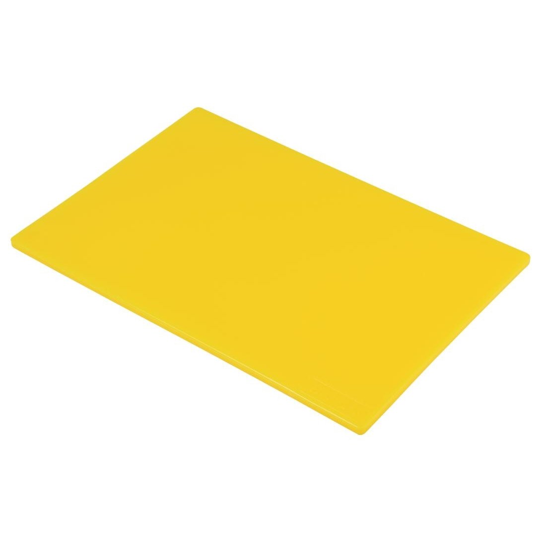 Hygiplas LDPE Chopping Board, Yellow Colour Coded - Cooked Meat Prep, Standard Size: 12(H) x 450(W) x 300(L)mm, Low Density Polyethylene, Non-Porous Prevents Flavour / Odour Absorption, J254