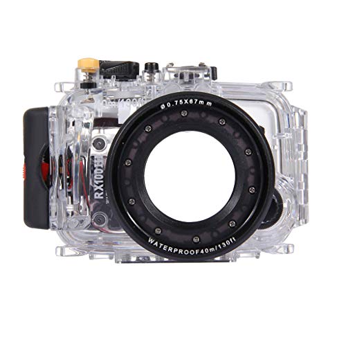 Uplord 40m Underwater Swimming Diving Waterproof Camera Case Diving Protective Housing Shell for Sony RX100 III,Diving Shell+O Seal+Cleaning Cloth+Hand Strap