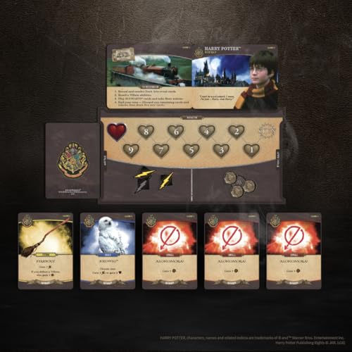 USAOPOLY HARRY POTTER HOGWARTS BATTLE COOPERATIVE DECK BUILDING CARD GAME | OFFICIAL LICENSED MERCHANDISE BOARD GREAT GIFT FOR FANS MOVIE ARTWORK FOR 132 MONTHS TO 1188 MONTHS