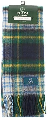 Clans Of Scotland Pure New Wool Scottish Tartan Scarf