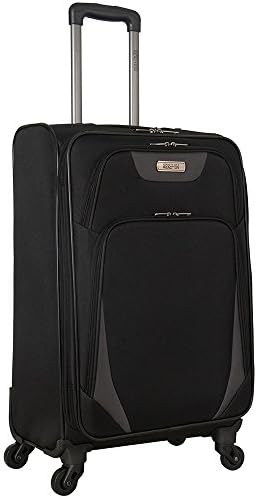Kenneth Cole Going Places 24" Polyester Expandable 4-Wheel Suitcase in Black