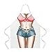 YunKo Hot Lovely Funny Aprons Bikini & Shorts Kitchen Apron Funny Creative Cooking Aprons for Women Ladies Girlfriend