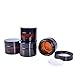 12 pack 30 ml 1 oz Amber Glass Jars with White Inner Liners and black Lids.Glass Round Jars Prefect for Cosmetics and Face cream Lotion.