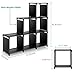 TomCare Cube Storage 6-Cube Shelves Storage Cubes Organizer Closet Organizer Bookcase Cubby Bins Cabinets Storage Shelves for Bedroom Living Room Office, Black