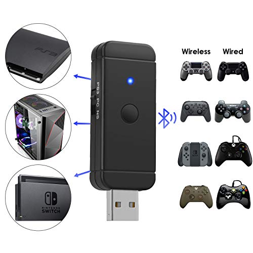 FunTurbo Wireless Controller Adapter for Nintendo Switch/PC & PS3