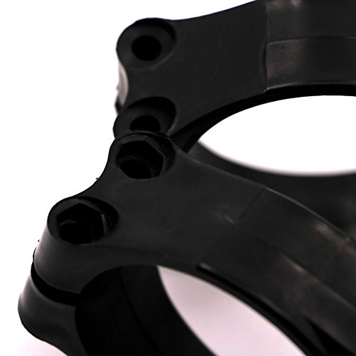 Alpha Rider Motorcycle Front Fork Guard Slider Protector Fender Black Plastic Clamp Clip