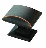 Amerock BP29340ORB Candler Rectangular Knob, Oil Rubbed Bronze, 1-1/4-Inch