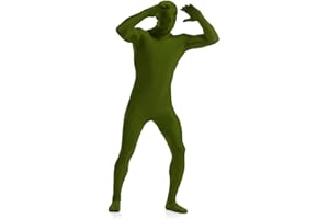 Aniler Men's and Women's Spandex Full Body Zentai Costume Bodysuit