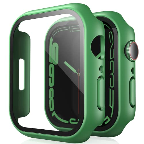 TAURI 2 Pack Hard Case Compatible for Apple Watch