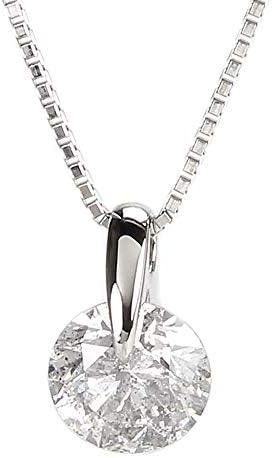 宝石の森 ダイヤモンド ネックレス 1カラット プラチナ Pt900 大粒 一粒 一点留 Iカラー I1アップ ダイヤネックレス 1ct シンプル ペンダント 鑑定書付き ネックレス 通販 Amazon