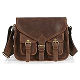 Jack&Chris Vintage Satchel Crossbody Purse Leather
