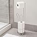 iDesign Classico Metal Toilet Tissue Roll Reserve Organizer for Bathroom, Compact Organizer, Holds 4 Rolls of Toilet Paper, Chrome