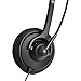 Amazon Basics Leather Cover USB Headset with Mic and Mute Option