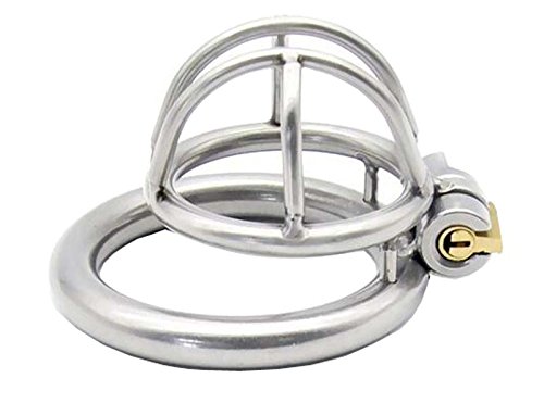New Steel stainless male chastity device penis cage penis ring small cock sex toys A231-1 (cage with 45mm ring)