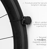 Hornit CLUG PRO Bike Rack Graphite Roadie 23-32mm FIDLOCK Strap Wall Mount view 3