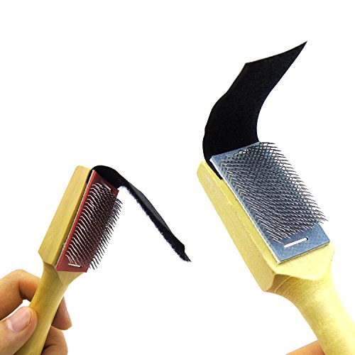 image for Grosun Men Women Wooden Brush Shoe Brush Shoes Wire Brush Suede Brush 