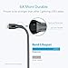 Anker Powerline+ Lightning Cable (3ft), Nylon Braided Charging Cable for iPhone Xs/XS Max/XR/X / 8/8 Plus / 7/7 Plus / 6/6 Plus / 5s and More (Gray)