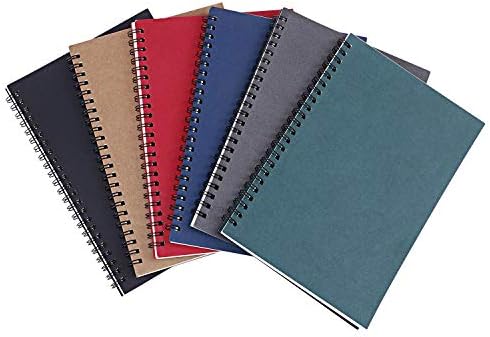 Xgood 6 Colors Spiral Notebook Colorful 