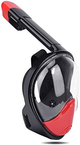 Snorkel Mask 2018 Upgraded Version 180° Panoramic View Easy Breath Full Face Snorkeling Mask with Action Camera Mount Anti-Fog Anti-Leak Snorkel Set for Men and Women with Waterproof Phone Bag