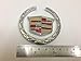 2 Piece Cadillac Size : 6 Cm. Steel Emblem Auto Car Accessories By Chrome 3d Badge 3m Adhesive