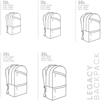 Simple Modern Legacy Backpack with Laptop Compartment Sleeve - 35L Travel Bag for Men & Women College Work School -Midnight Black 5 Simple Modern Legacy Backpack with Laptop Compartment Sleeve - 35L Travel Bag for Men & Women College Work School -Midnight Black