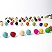 Kojoon 50pc 20mm DIY Christmas Decor Wool Felt Balls Mixed Colour Pom Gumball Beads Craft Decoration