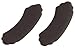 Foot Petals Unisex Adult Scalloped Back Of Heel Cushion Inserts, Protectors, Comfortable Grip For Pain Relief And Sizing, Black, 3 Pair Pack Of 3 US