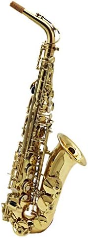 Saxophones Saxophone E-flat Saxophone Professional Playing Alto Saxophone Duct BE Toned Child Brass Saxophone With Handbag, With Music Stand (Color : Gold-66 * 12cm)