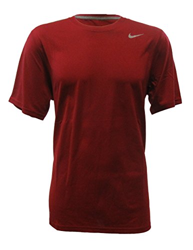 Nike Legend Mens Short Sleeve Poly Top (Large, Crimson)