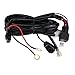 QDY Remote Wiring Harness for Led Light Bar with 12V 40A One Line Kit ON/Off Switch Relay for Work Lights Off Road Fog Driving Lights( Remote Control)
